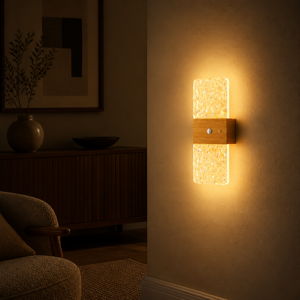 Wood Grain LED Magnetic Night Light