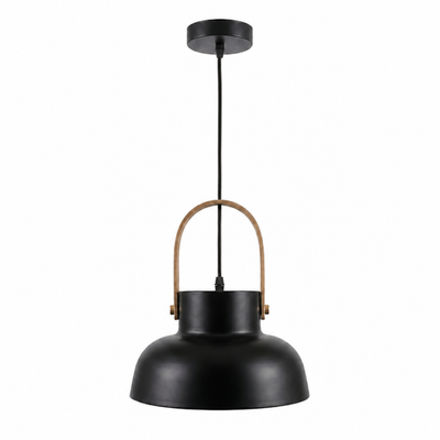 Wood-Grain Macaron Pendant Light