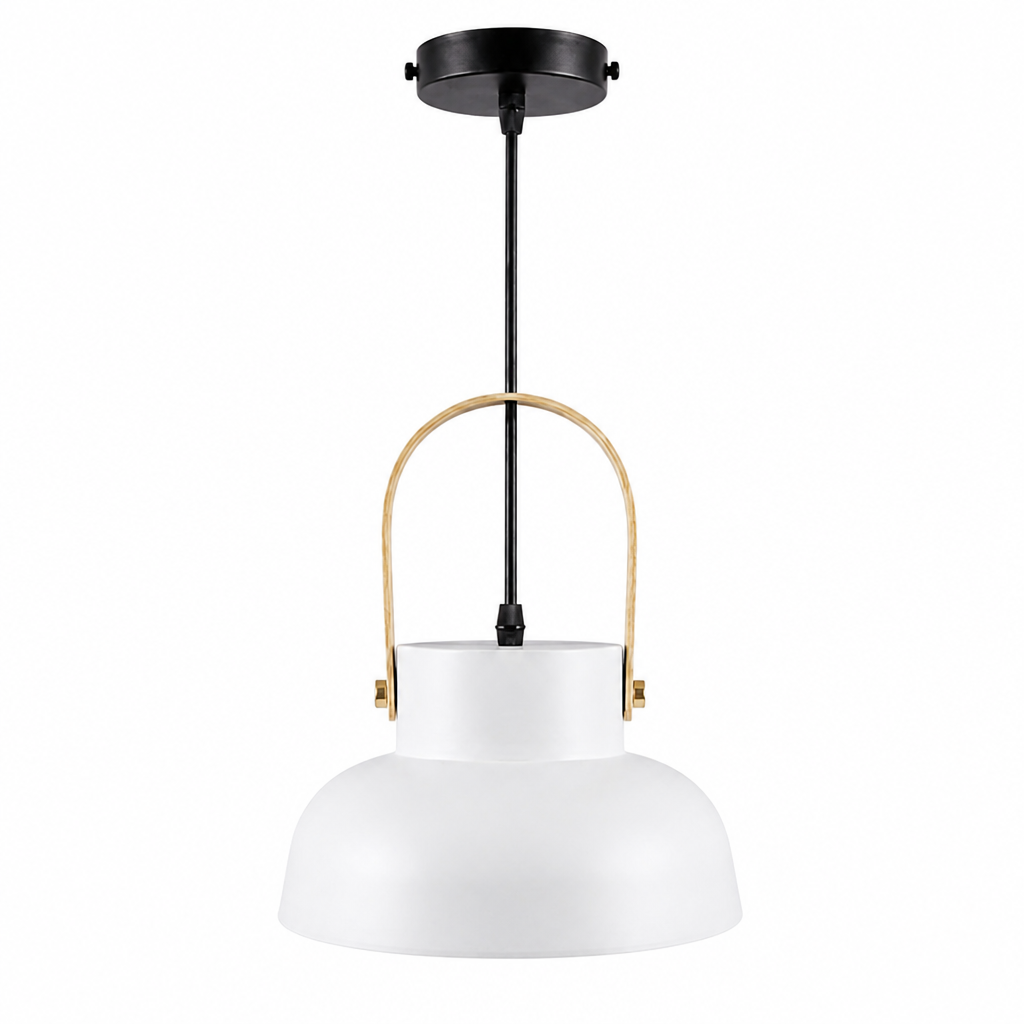 Wood-Grain Macaron Pendant Light
