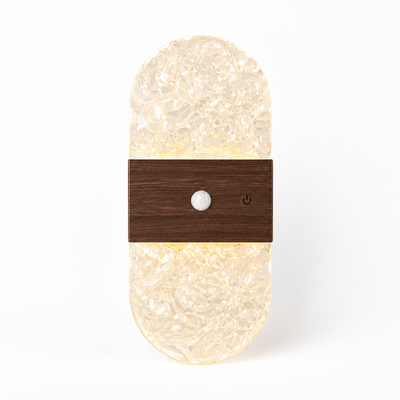 Wood LED Motion Sensor Wall Sconce