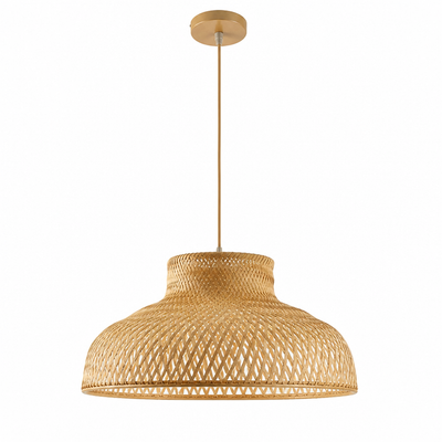 Woven Bamboo Pendant Light